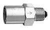 NPT CV 1/4" F to 1/4" M National Pipe Thread, 1/4 male to 1/4 female, NPT extention, 1/4 male to 1/4 female with check valve